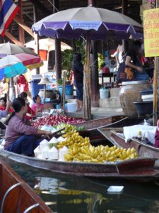 damnoen saduak floating market thailand