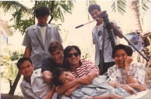 The long-suffering crew, on a day when things went well:)